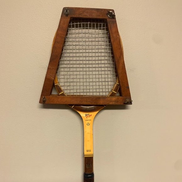Wilson Vintage Butch Buchholz Signature Wood Tennis Racket With Frame. - Picture 3 of 12